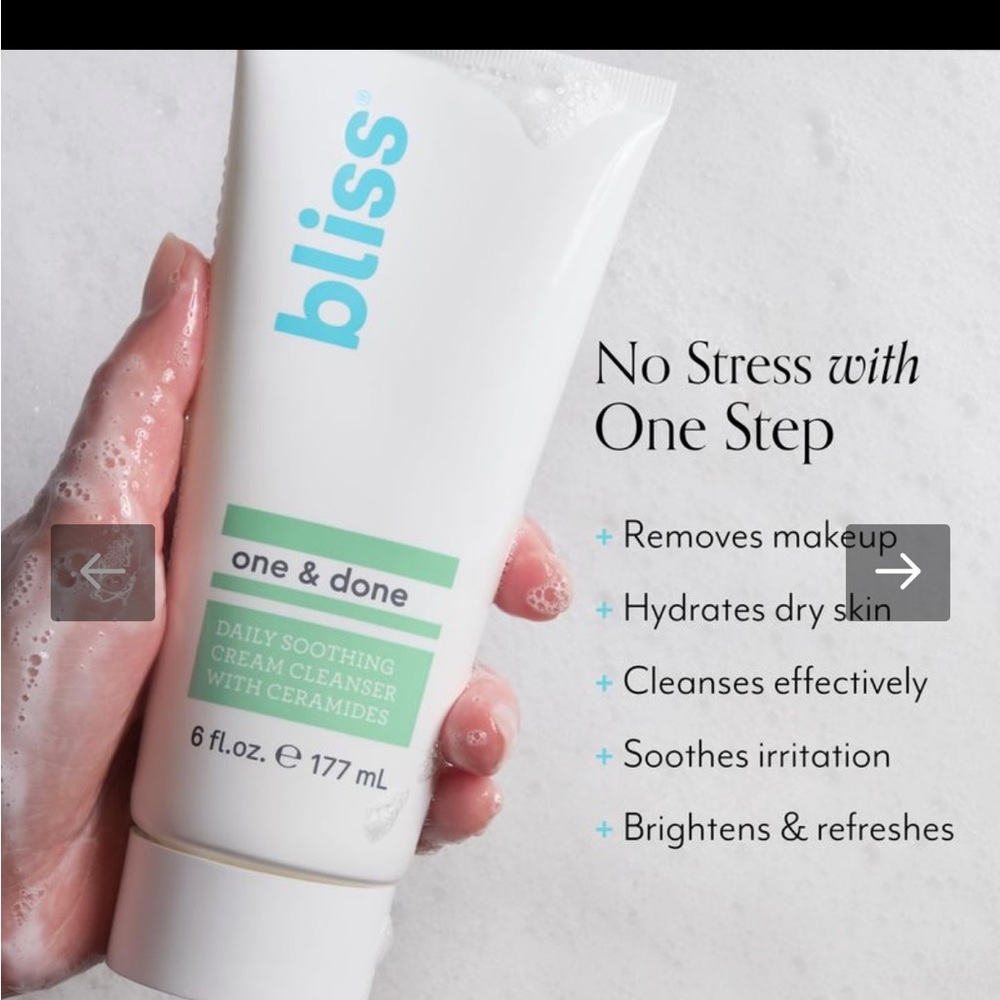 Bliss One & Done Cream Cleanser - White and Green - Picture 6 of 7